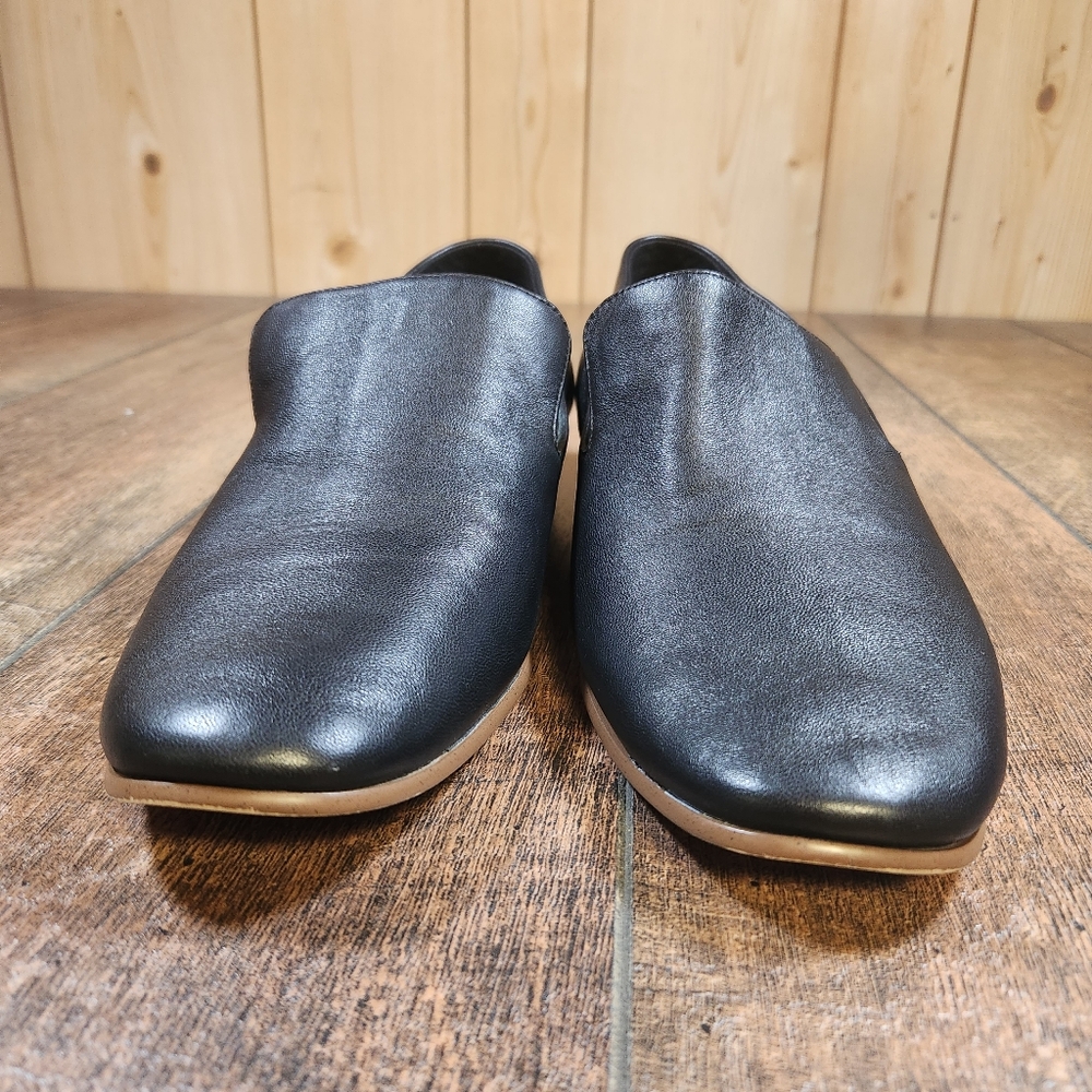 Clarks Pure Viola Women's 11 M Loafer Shoes Black Leather Flats Slip-on Comfort - Picture 3 of 12
